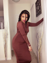 Load image into Gallery viewer, 🖤🤎She Classy Midi Dress